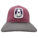 Mauve Stripe 7 Trucker Hat SHOP ROGUE WEAR Hats Color-Berry-Maroon