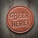 Leather Coasters ROGUE LIFE MAINE  Beer-Here