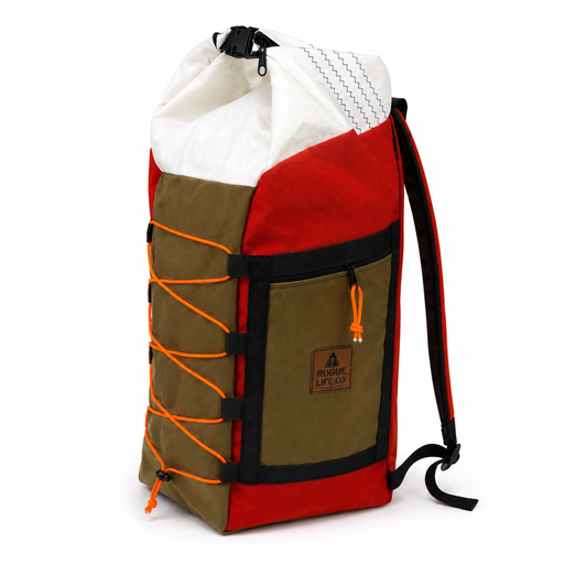 Harbor Roll Hybrid Travel Pack 40L - Red/Coyote/Black Rogue Wear Bags