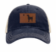 Leather Maine Dog Flag Trucker Hat ROGUE LIFE Co. Hat