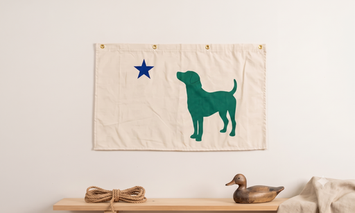 Large Maine Dog Cotton Flag ROGUE LIFE Co. Decor