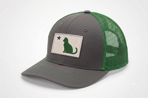 Maine Cat Flag Structured Trucker Hat ROGUE LIFE Co. Hat