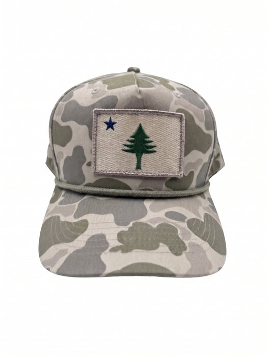 Maine Flag Camo Recycled Performance Trucker Hat ROGUE LIFE Co. Hat