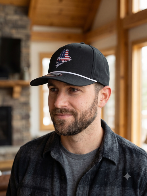 USA 250th Celebration Maine Retro Fit Hat Rogue Life Maine