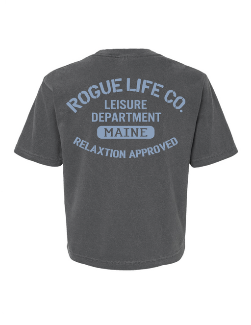 Women's Leisure Department Garment-Dyed Cropped Tee ROGUE LIFE Co. T-Shirt