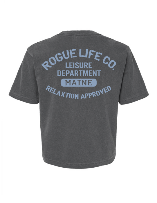 Women's Leisure Department Garment-Dyed Cropped Tee ROGUE LIFE Co. T-Shirt