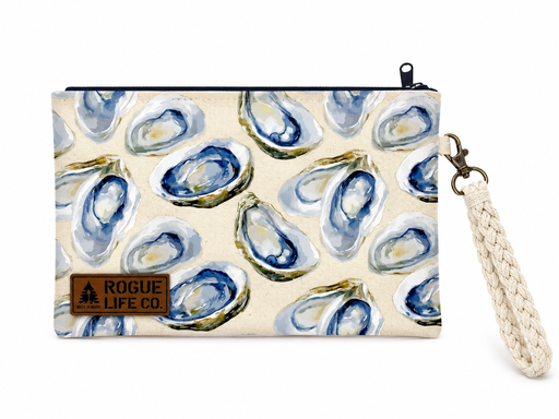 Coastal Collection Wristlet – Watercolor Oysters ROGUE LIFE Co. Wristlet