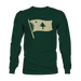 Waving ME Flag Long Sleeve SHOP ROGUE WEAR Long Sleeve Evergreen-3XL