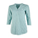Women's Slub Knit Henley ROGUE LIFE MAINE Clearance 2XL-Bay-Green